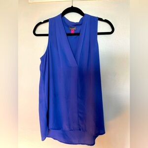 Vince Camuto Sleeveless Blue Blouse
